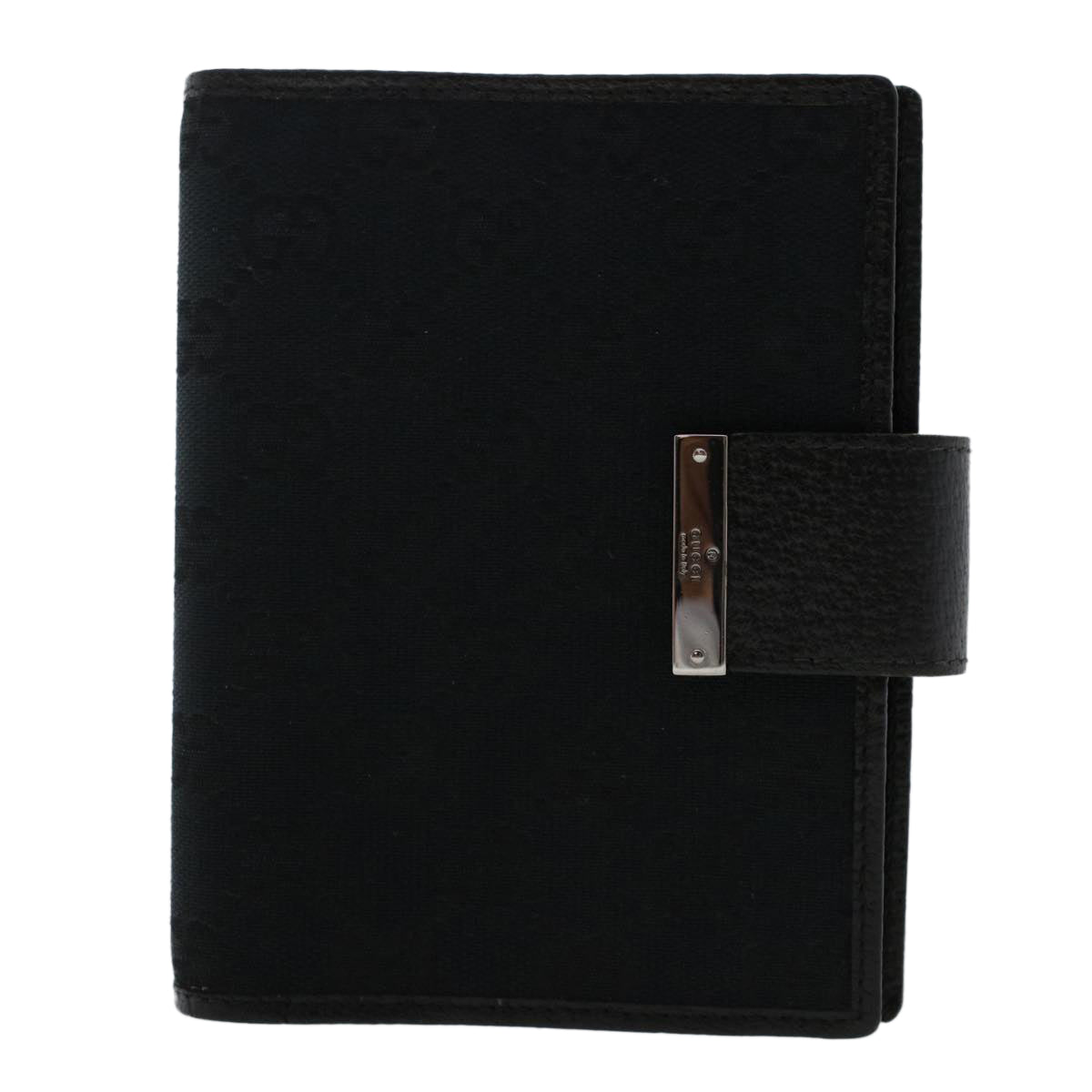 GUCCI GG Canvas Day Planner Cover Black 115240 Auth yk7976