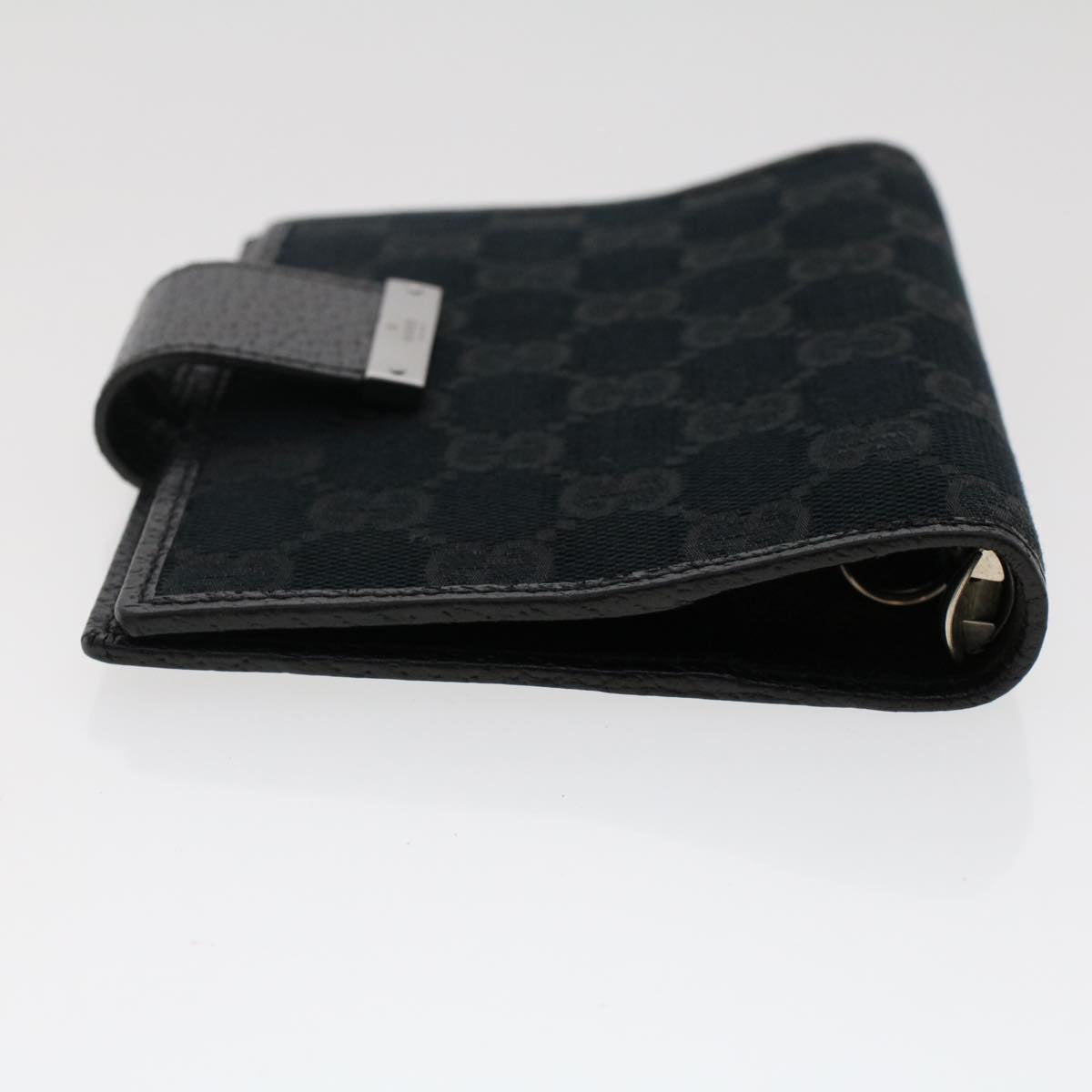 GUCCI GG Canvas Day Planner Cover Black 115240 Auth yk7976