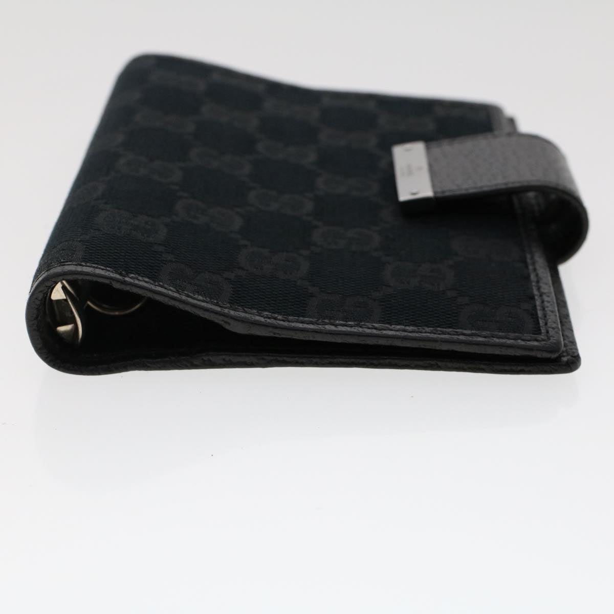 GUCCI GG Canvas Day Planner Cover Black 115240 Auth yk7976