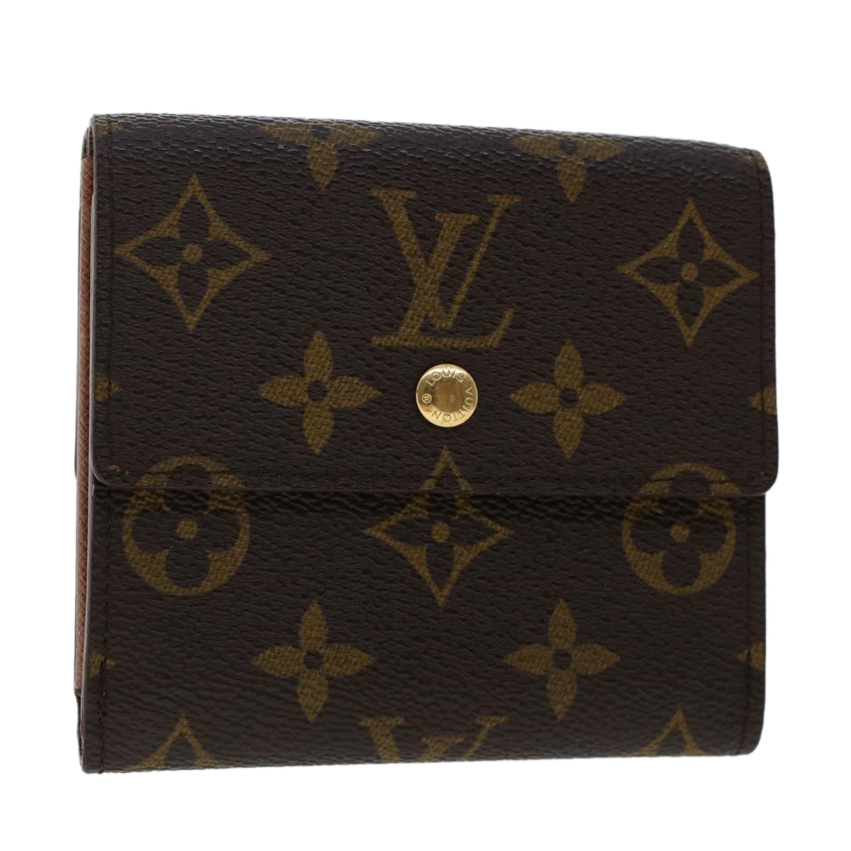 LOUIS VUITTON Monogram Porte Monnaie Bier Cartes Crdit Wallet M61652 Auth yk8032