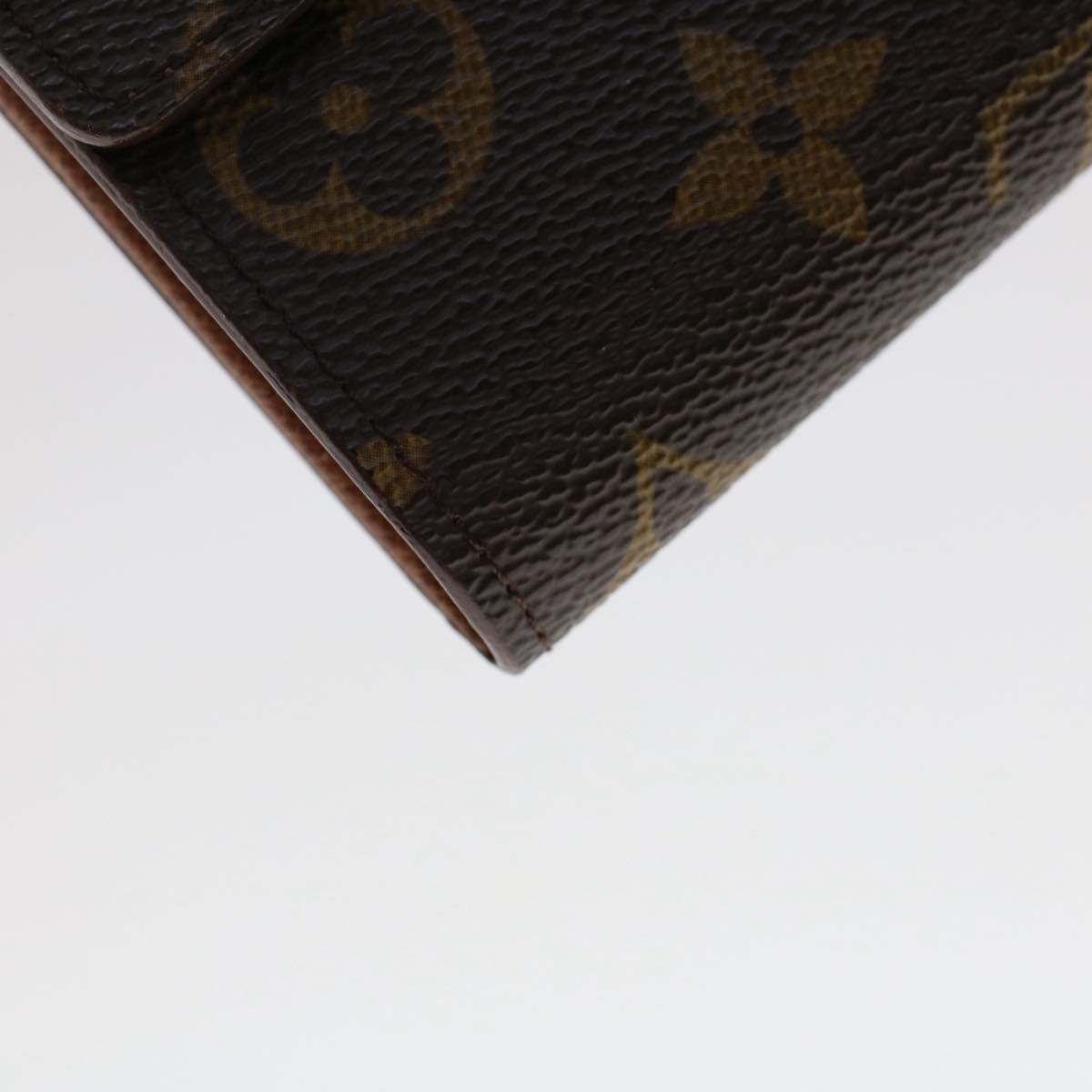 LOUIS VUITTON Monogram Porte Monnaie Bier Cartes Crdit Wallet M61652 Auth yk8032