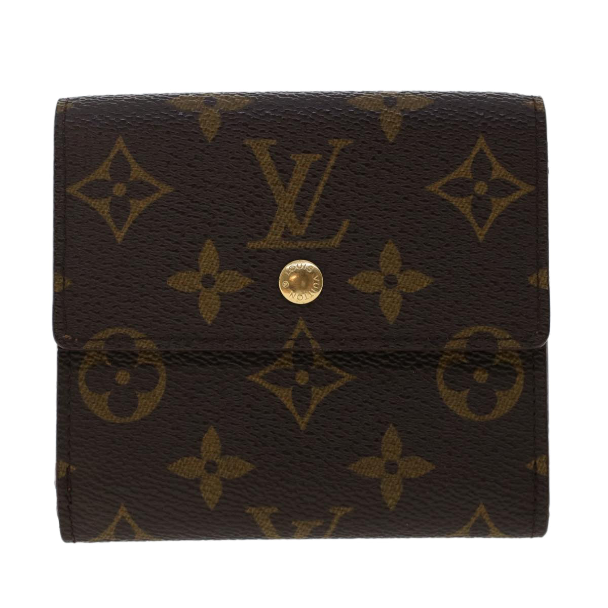 LOUIS VUITTON Monogram Porte Monnaie Bier Cartes Crdit Wallet M61652 Auth yk8032