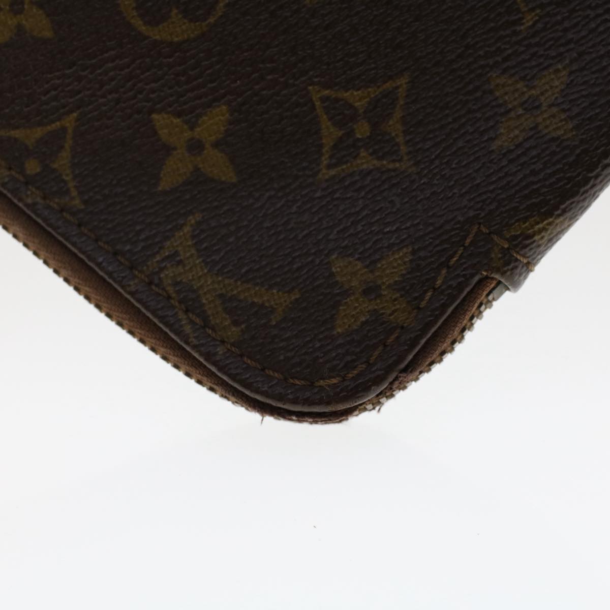 LOUIS VUITTON Monogram Poche Document Briefcase M53400 LV Auth yk8098B