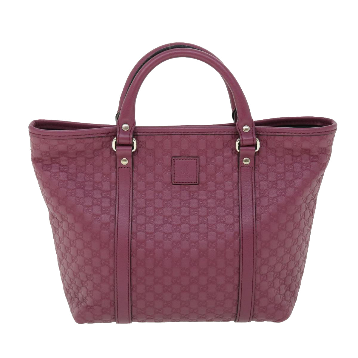 GUCCI Micro GG Canvas Hand Bag Pink 297557 Auth yk8174