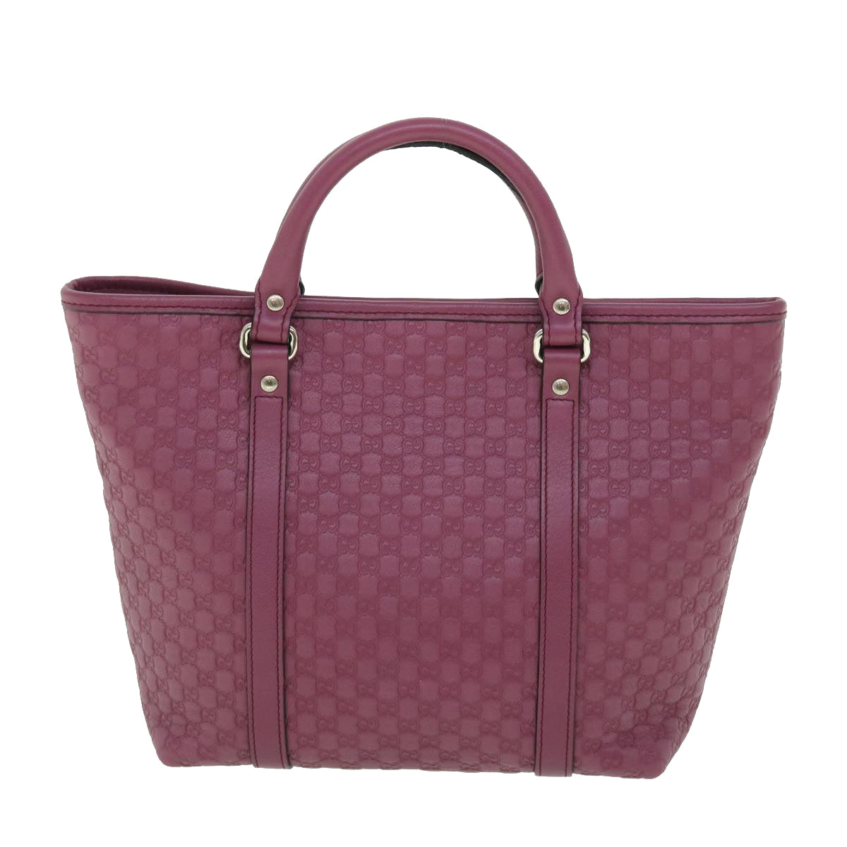 GUCCI Micro GG Canvas Hand Bag Pink 297557 Auth yk8174