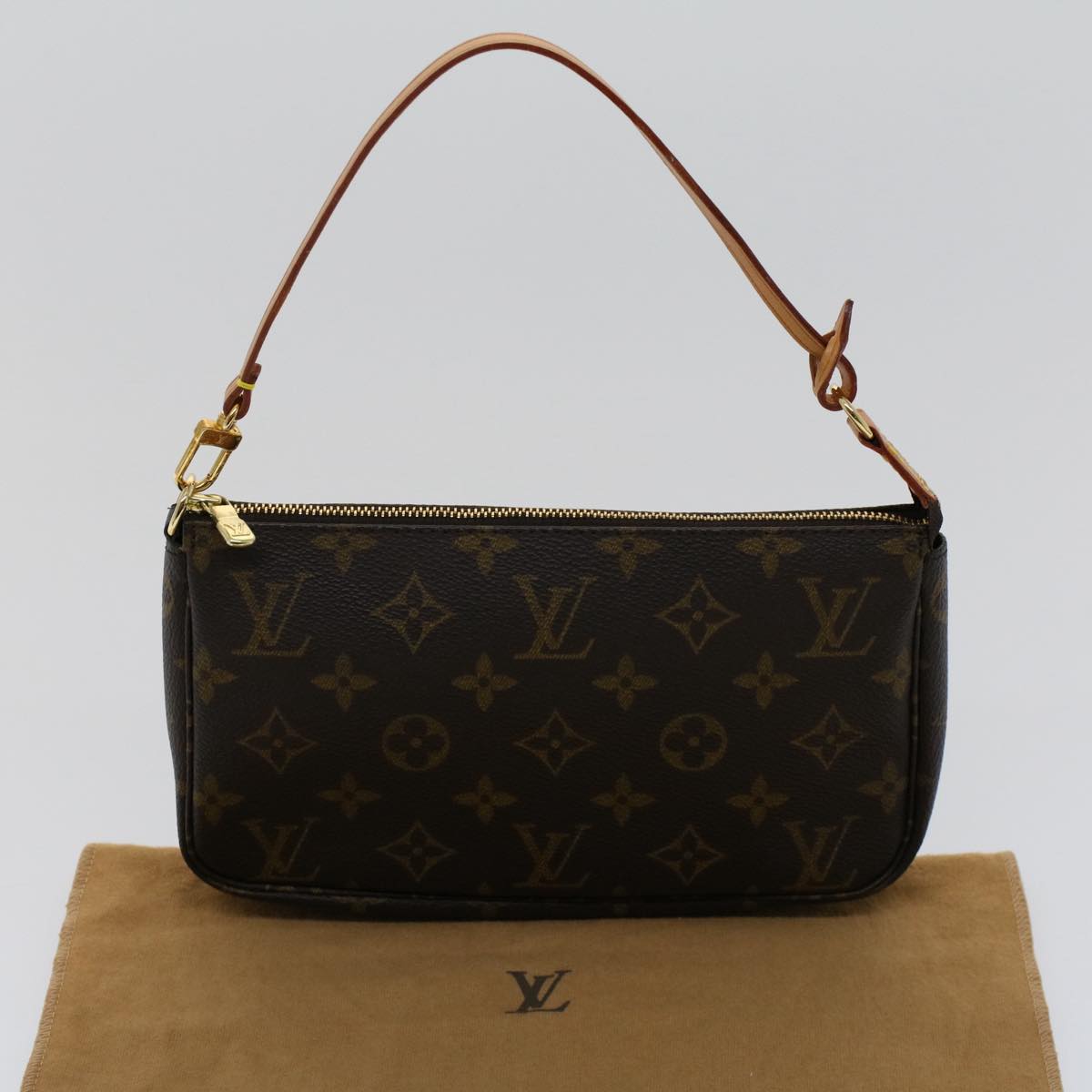 LOUIS VUITTON Monogram Pochette Accessoires Pouch M51980 LV Auth yk8244