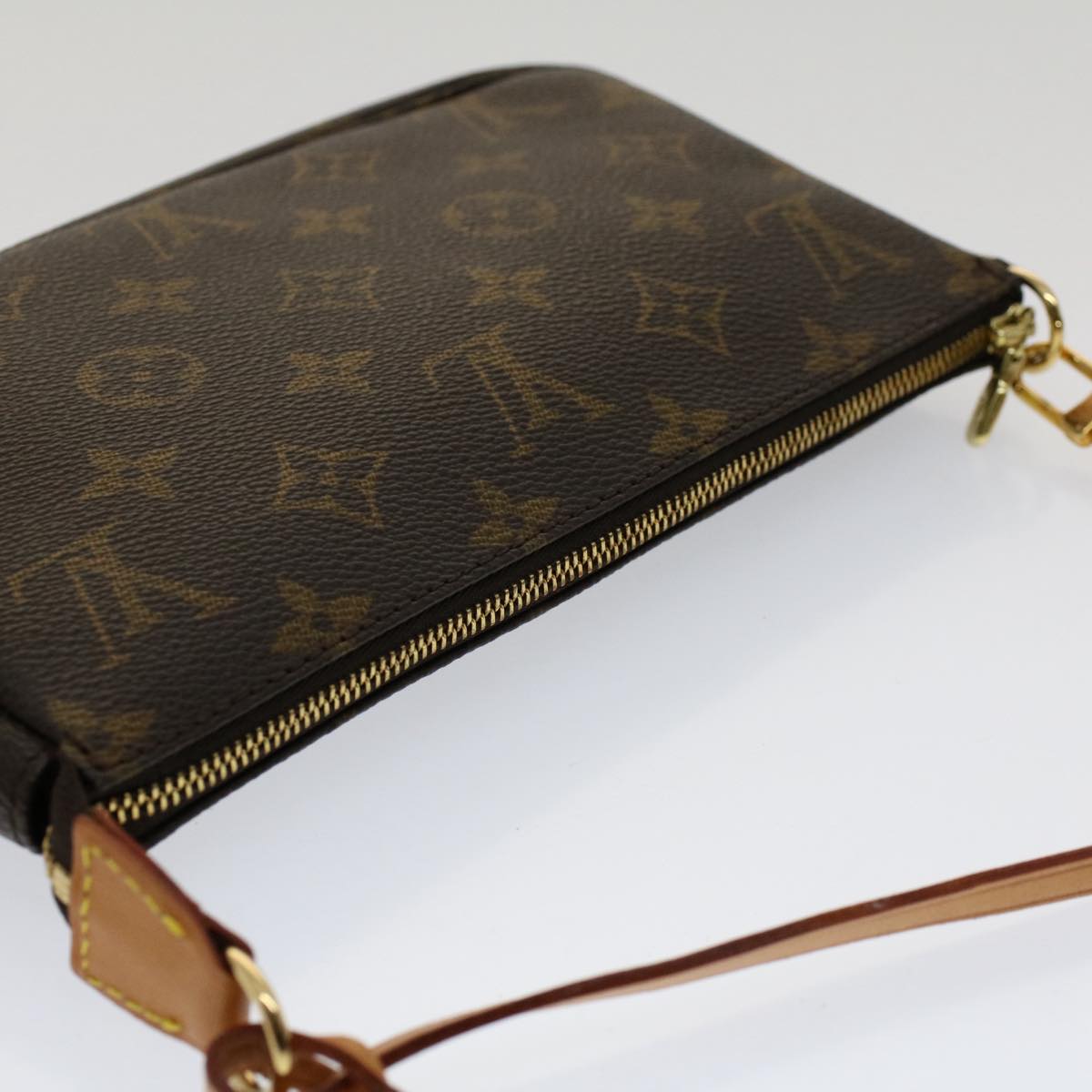 LOUIS VUITTON Monogram Pochette Accessoires Pouch M51980 LV Auth yk8244