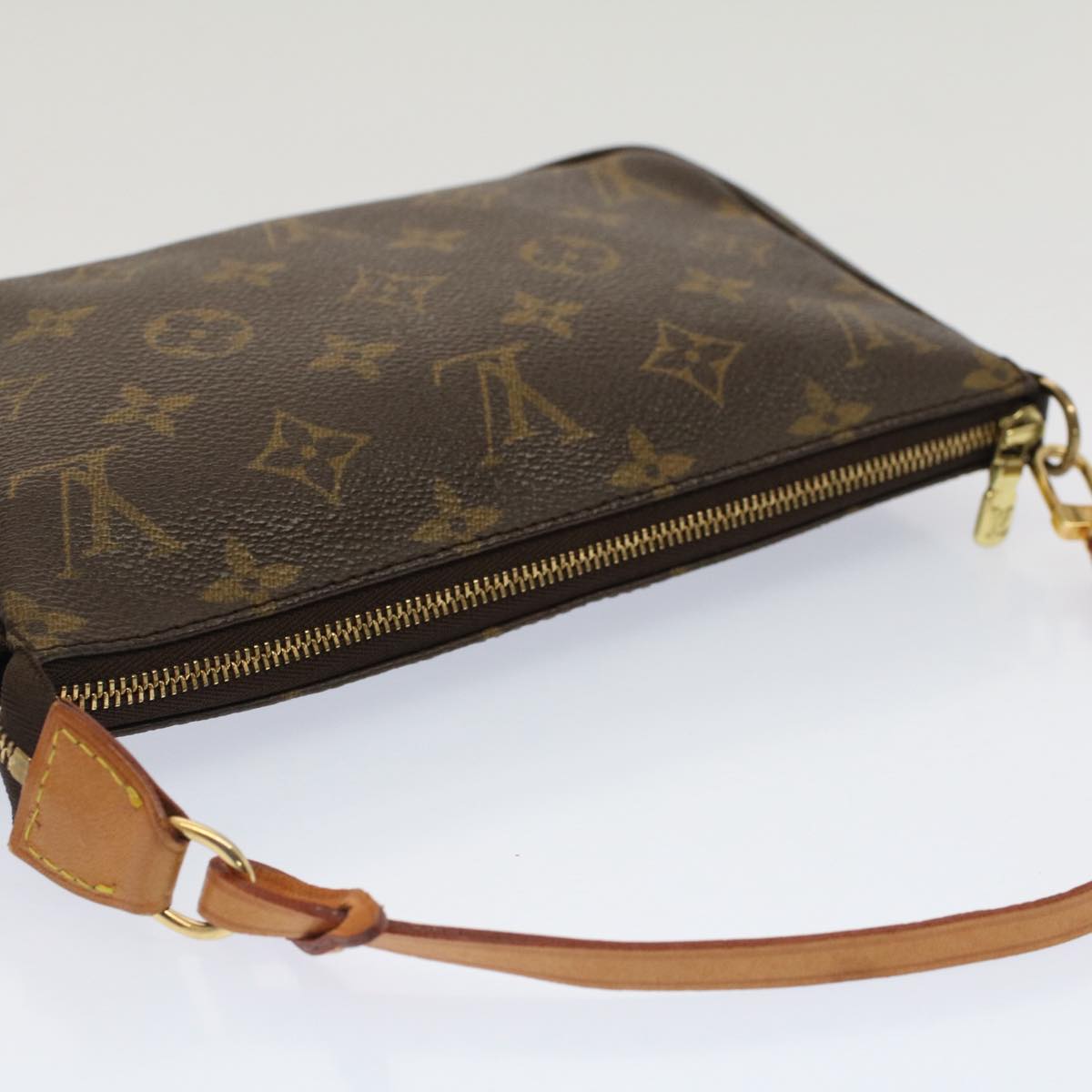 LOUIS VUITTON Monogram Pochette Accessoires Pouch M51980 LV Auth yk8300