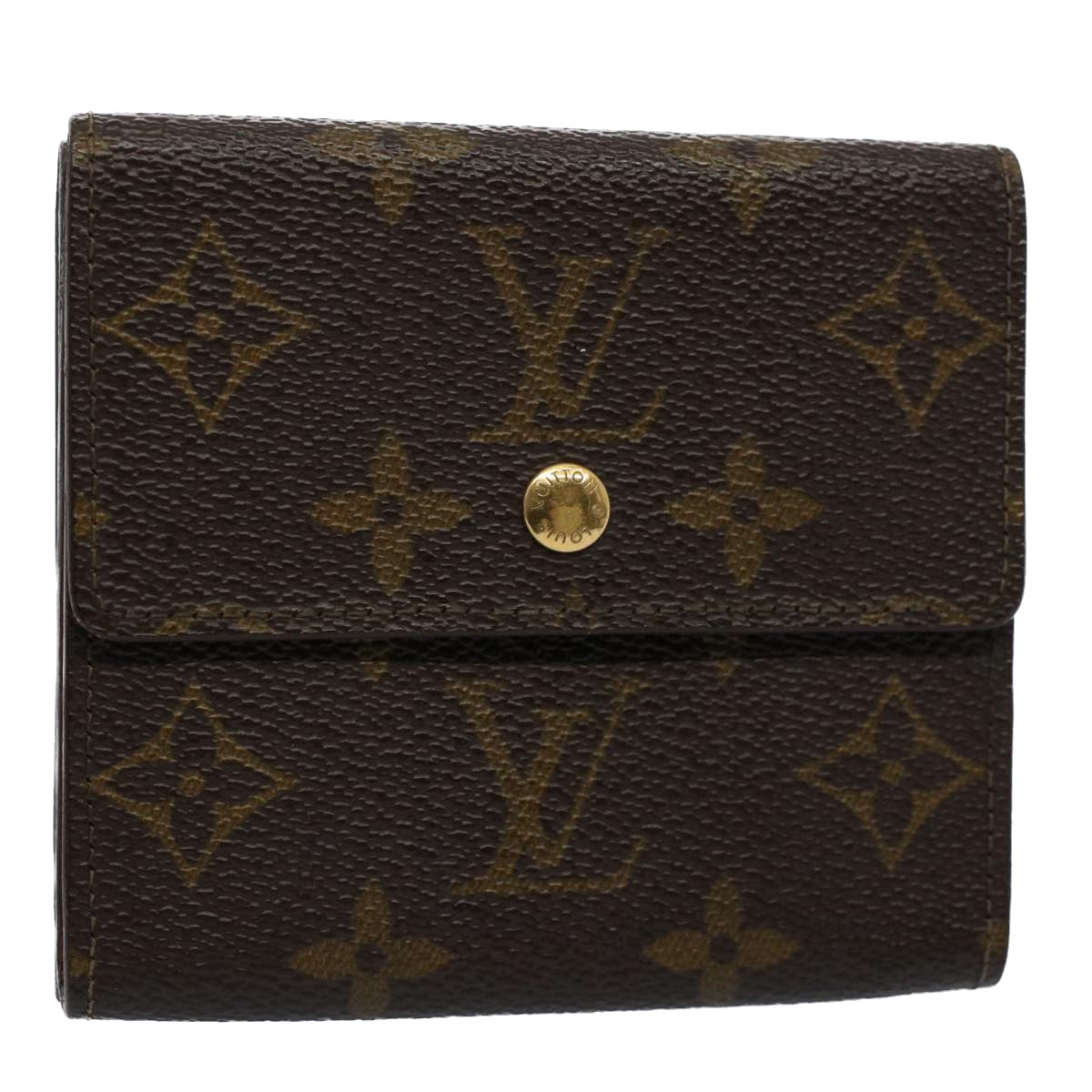 LOUIS VUITTON Monogram Porte Monnaie Bier Cartes Crdit Wallet M61652 Auth yk8504