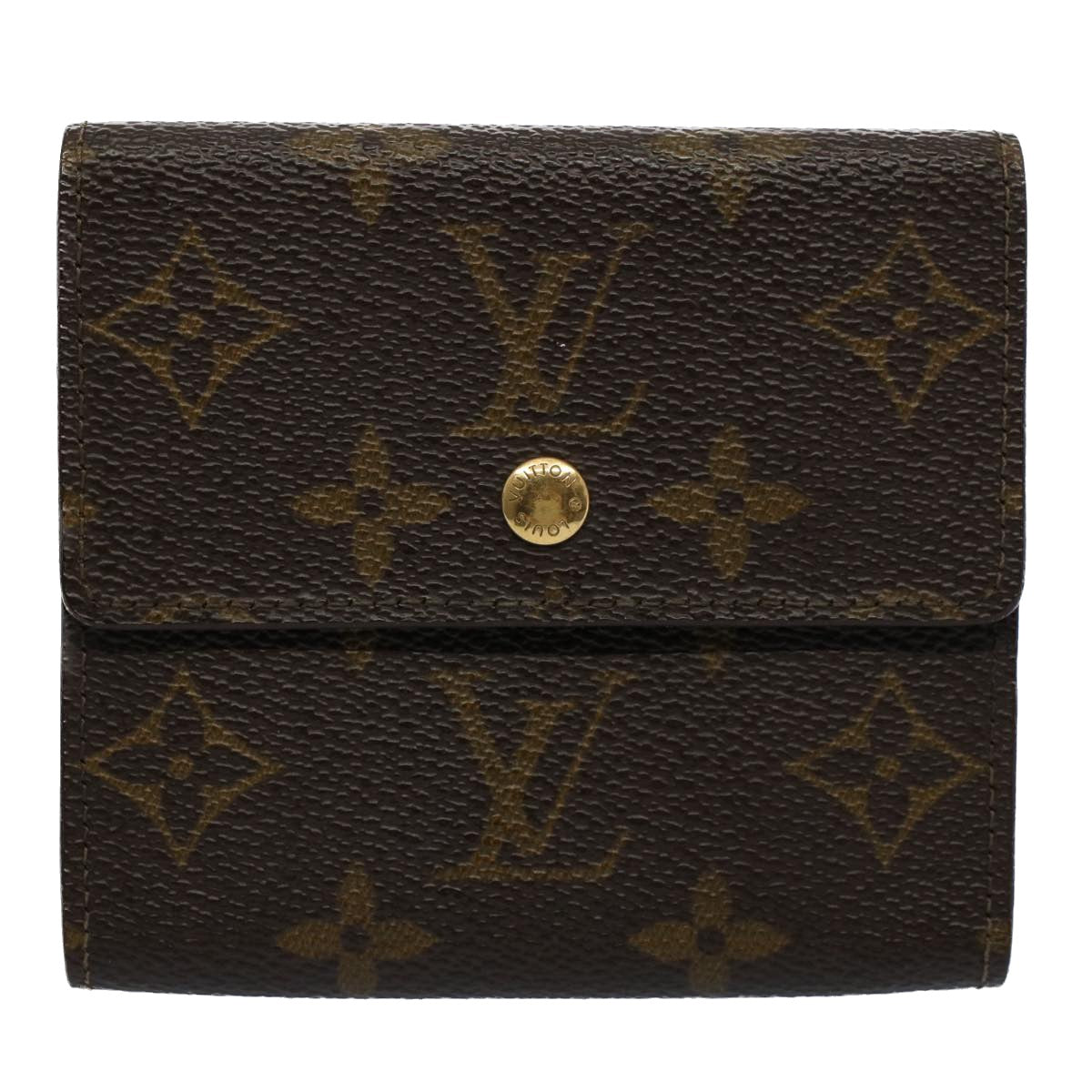 LOUIS VUITTON Monogram Porte Monnaie Bier Cartes Crdit Wallet M61652 Auth yk8504