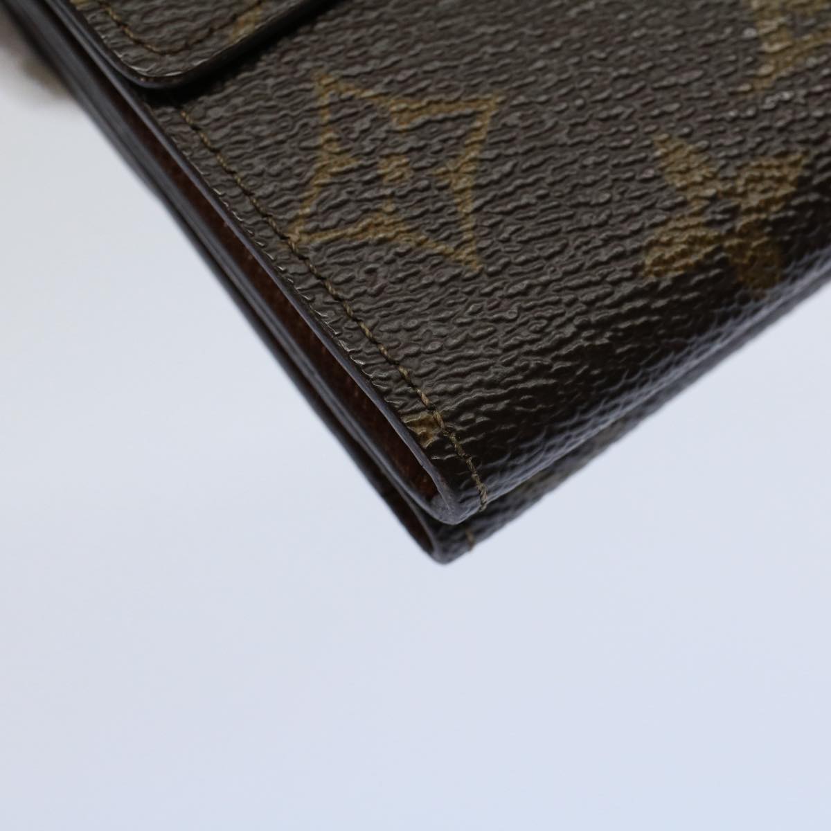 LOUIS VUITTON Monogram Porte Monnaie Bier Cartes Crdit Wallet M61652 Auth yk8504