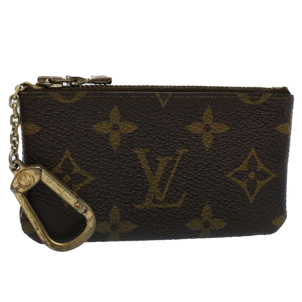 LOUIS VUITTON Monogram Pochette Cles Coin Purse M62650 LV Auth yk8517