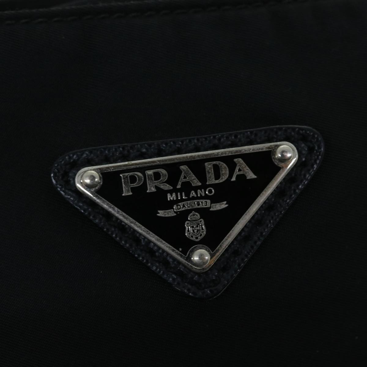 PRADA Shoulder Bag Nylon Black Auth yk8541