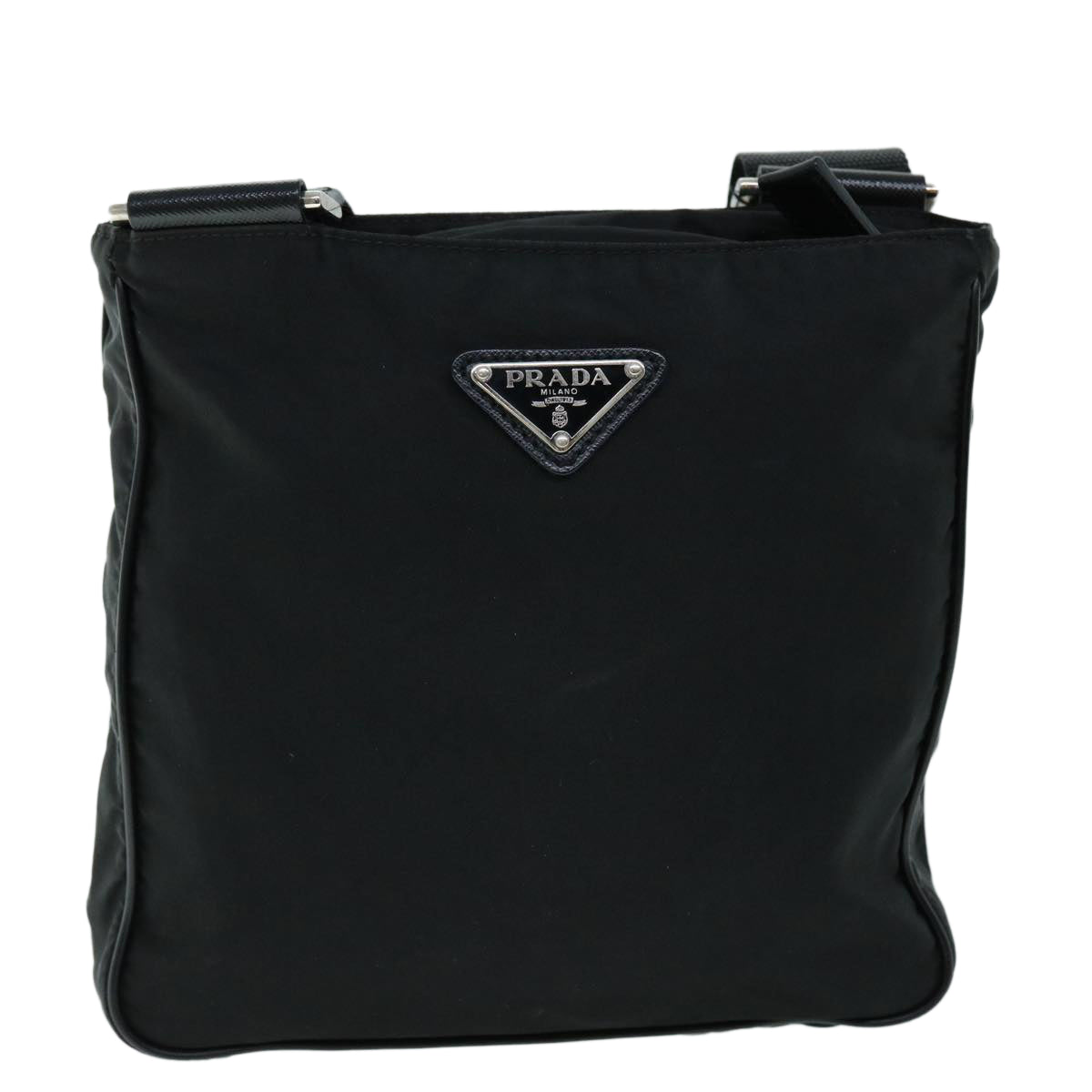 PRADA Shoulder Bag Nylon Black Auth yk8541