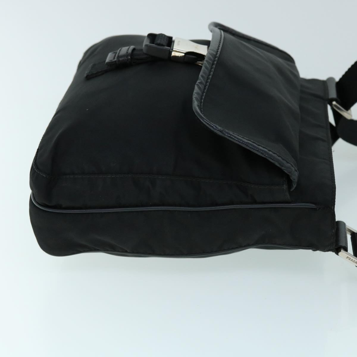 PRADA Shoulder Bag Nylon Black Auth yk8541