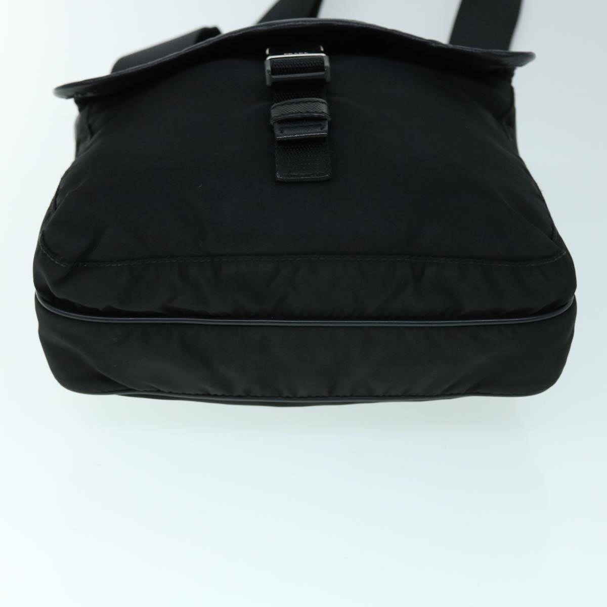 PRADA Shoulder Bag Nylon Black Auth yk8541