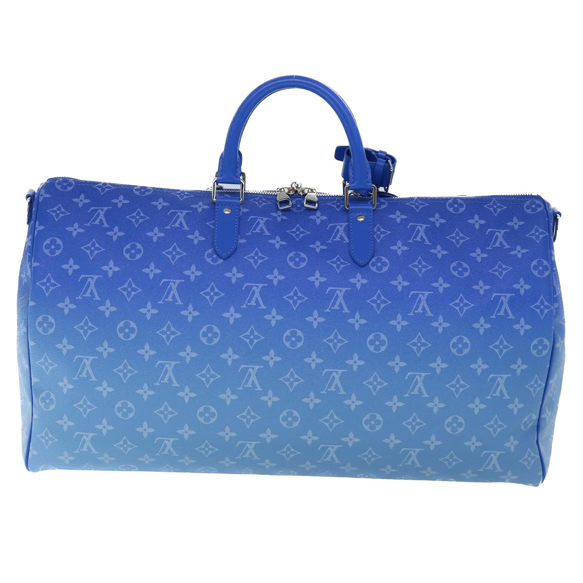 LOUIS VUITTON Monogram Clouds Keepall Bandouliere 50 Bag M45428 Auth yk8550A