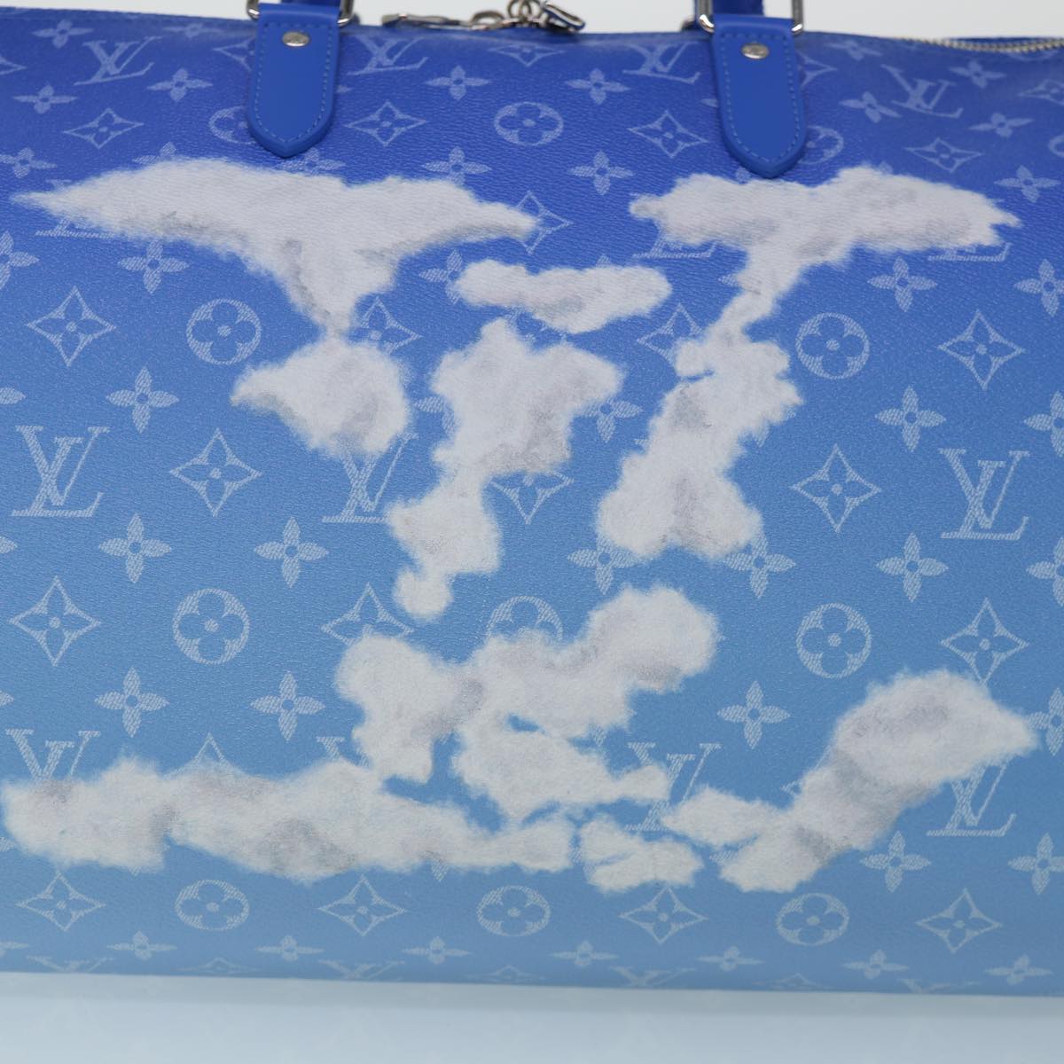 LOUIS VUITTON Monogram Clouds Keepall Bandouliere 50 Bag M45428 Auth yk8550A