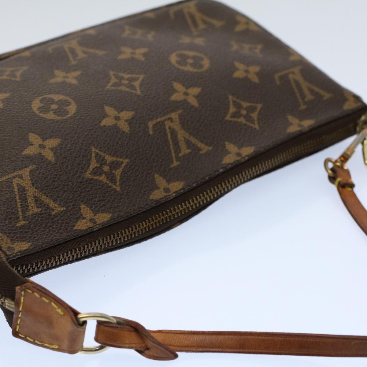 LOUIS VUITTON Monogram Pochette Accessoires Pouch M51980 LV Auth yk8605