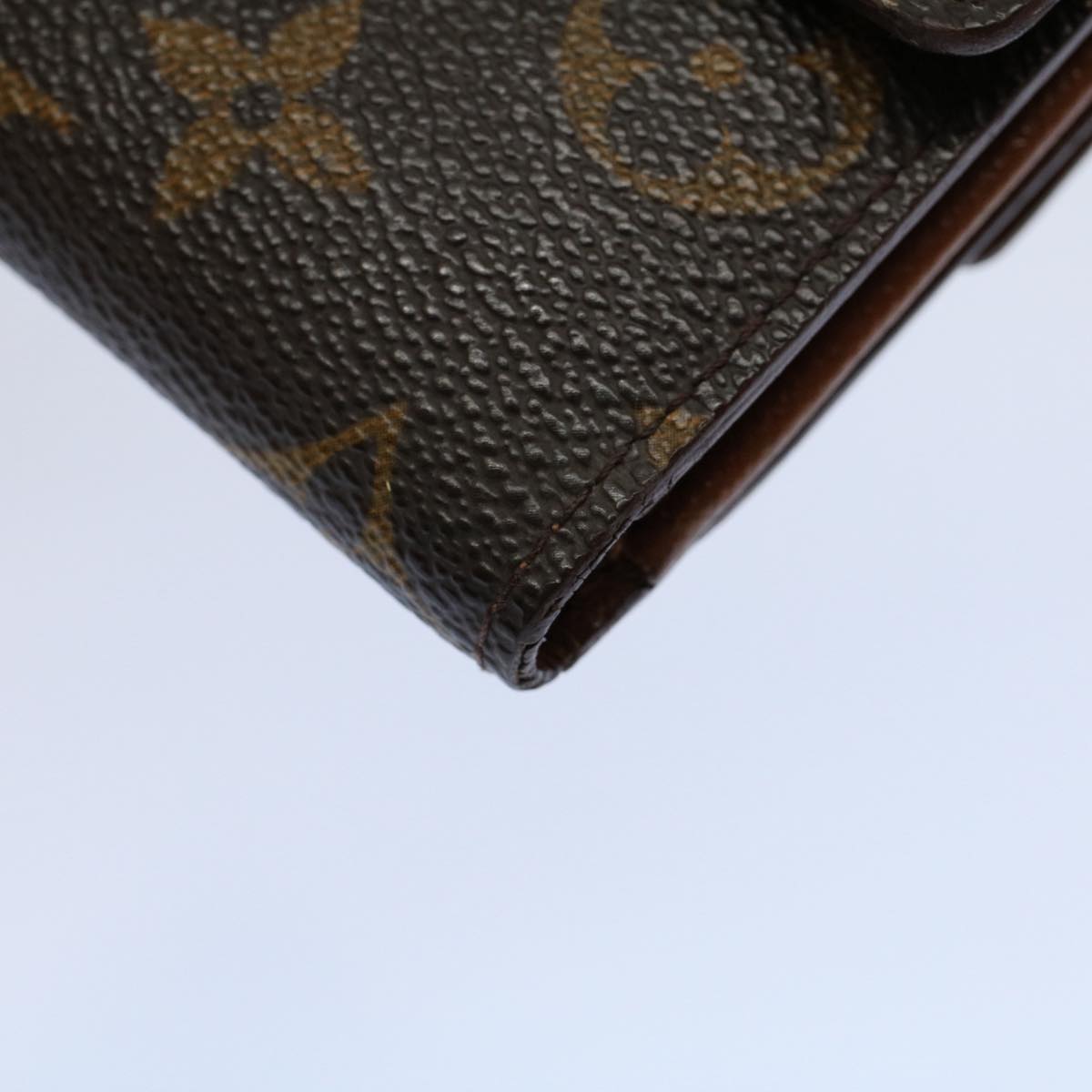 LOUIS VUITTON Monogram Porte Monnaie Bier Cartes Crdit Wallet M61652 Auth yk8634