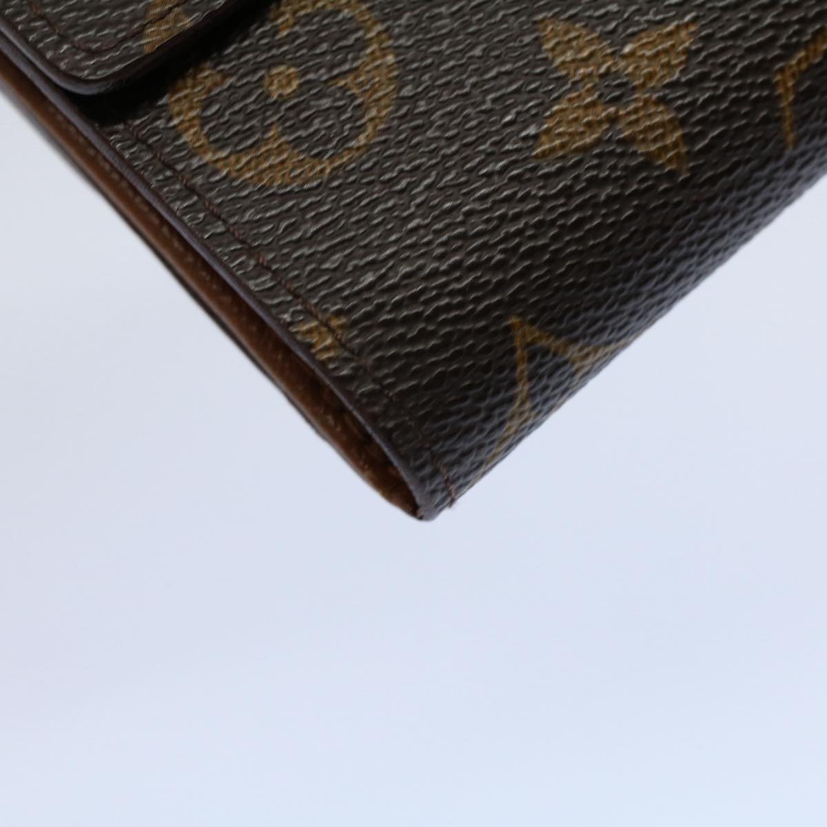 LOUIS VUITTON Monogram Porte Monnaie Bier Cartes Crdit Wallet M61652 Auth yk8634