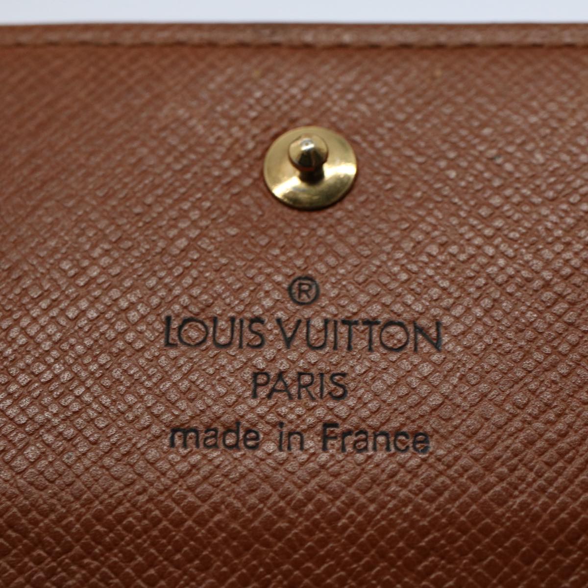 LOUIS VUITTON Monogram Porte Monnaie Bier Cartes Crdit Wallet M61652 Auth yk8634