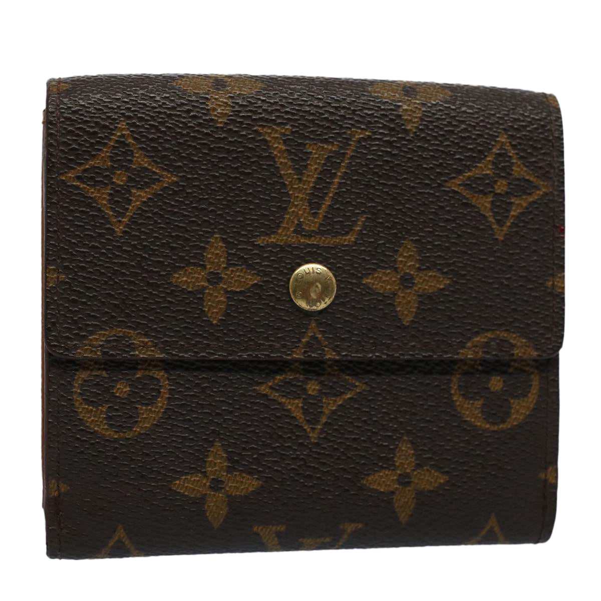 LOUIS VUITTON Monogram Porte Monnaie Bier Cartes Crdit Wallet M61652 Auth yk8634