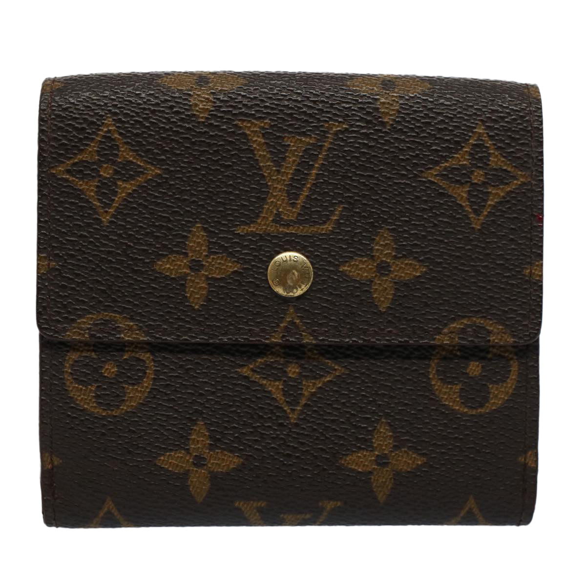 LOUIS VUITTON Monogram Porte Monnaie Bier Cartes Crdit Wallet M61652 Auth yk8634