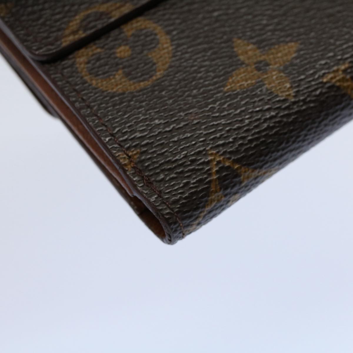 LOUIS VUITTON Monogram Porte Monnaie Bier Cartes Crdit Wallet M61652 Auth yk8634