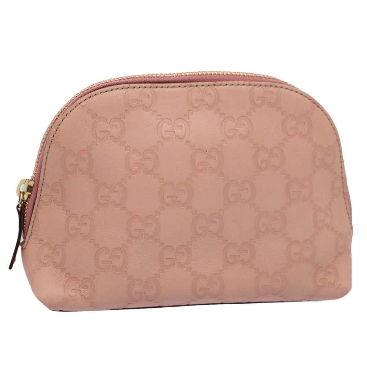 GUCCI GG Canvas Guccissima Pouch Pink 141810 Auth yk8636