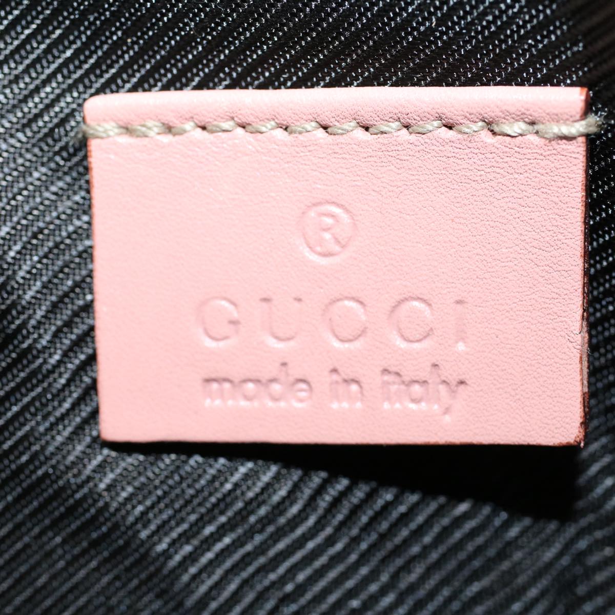 GUCCI GG Canvas Guccissima Pouch Pink 141810 Auth yk8636