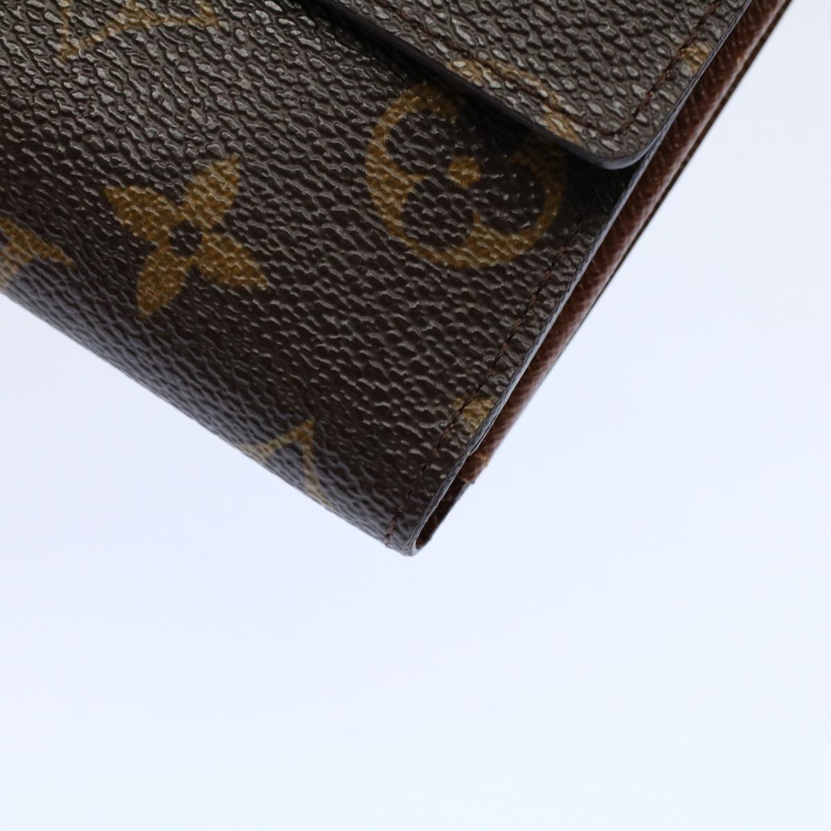 LOUIS VUITTON Monogram Porte Monnaie Bier Cartes Crdit Wallet M61652 Auth yk8662