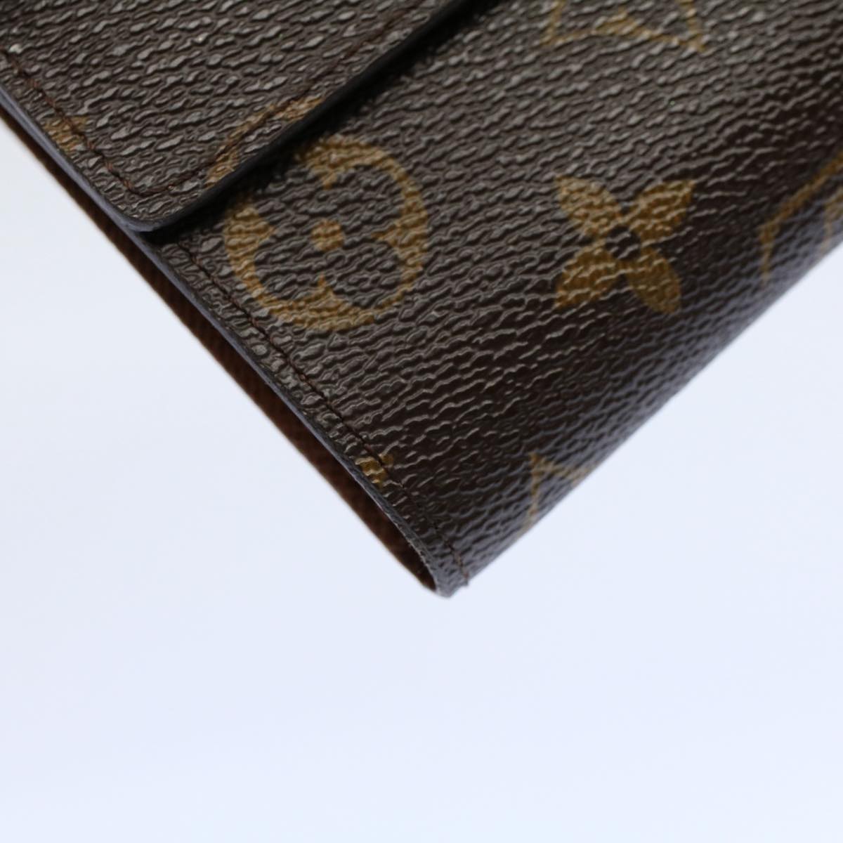 LOUIS VUITTON Monogram Porte Monnaie Bier Cartes Crdit Wallet M61652 Auth yk8662