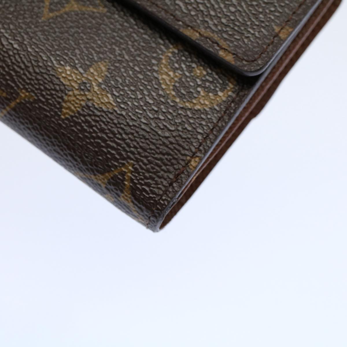 LOUIS VUITTON Monogram Porte Monnaie Bier Cartes Crdit Wallet M61652 Auth yk8662