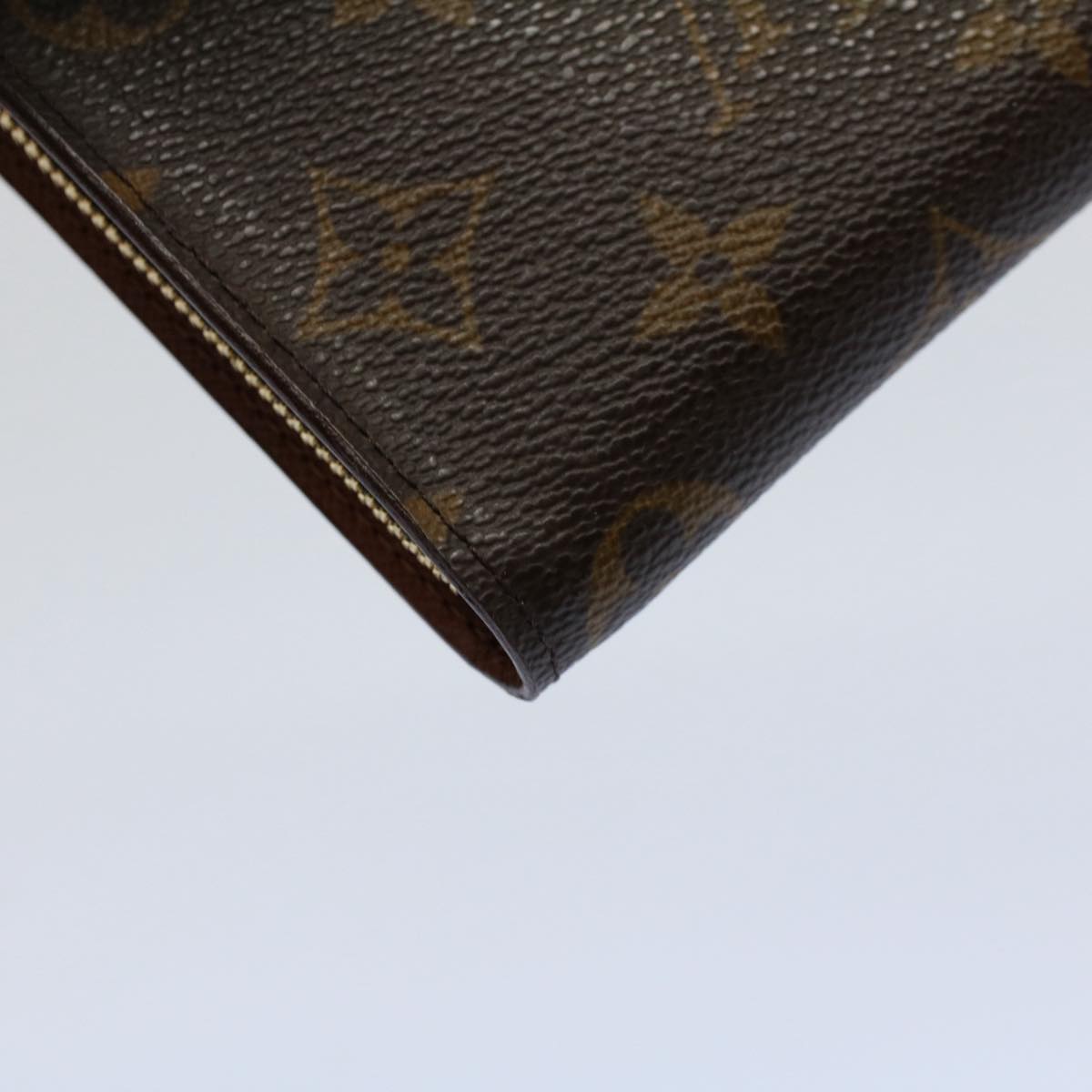 LOUIS VUITTON Monogram Porte Monnaie Zip Long Wallet M61727 LV Auth yk8672