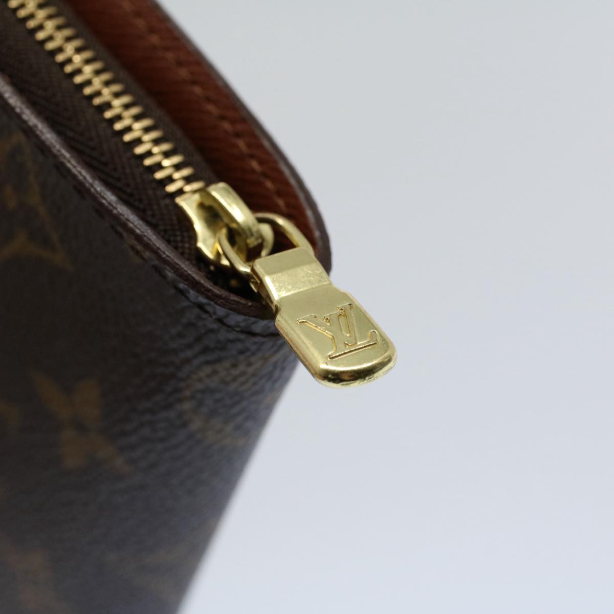 LOUIS VUITTON Monogram Porte Monnaie Zip Long Wallet M61727 LV Auth yk8672