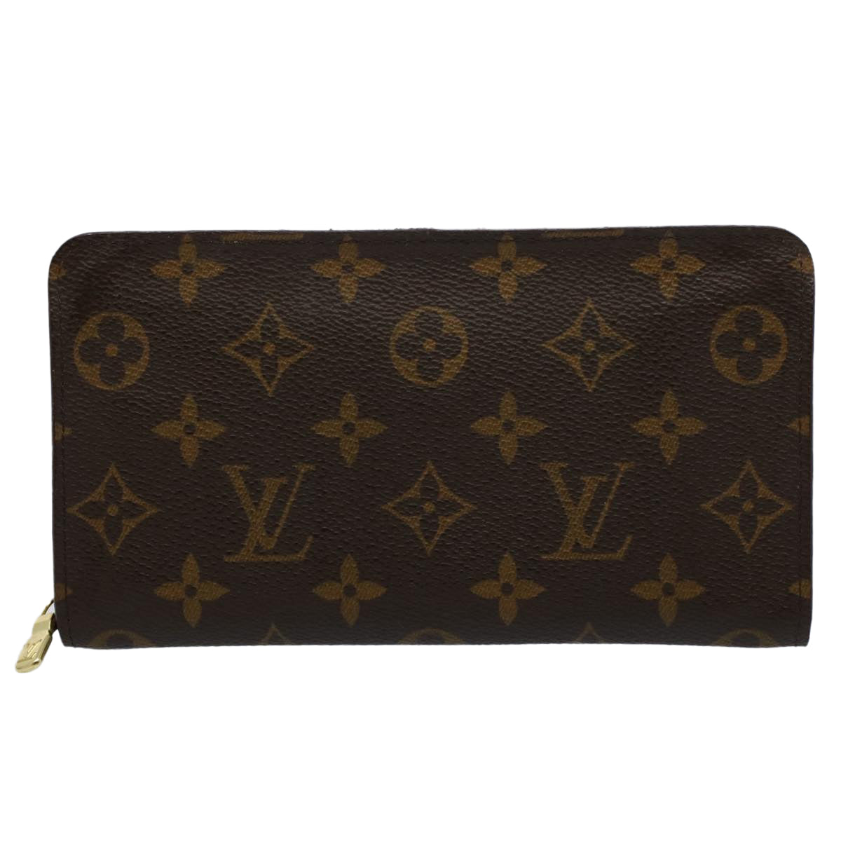 LOUIS VUITTON Monogram Porte Monnaie Zip Long Wallet M61727 LV Auth yk8672