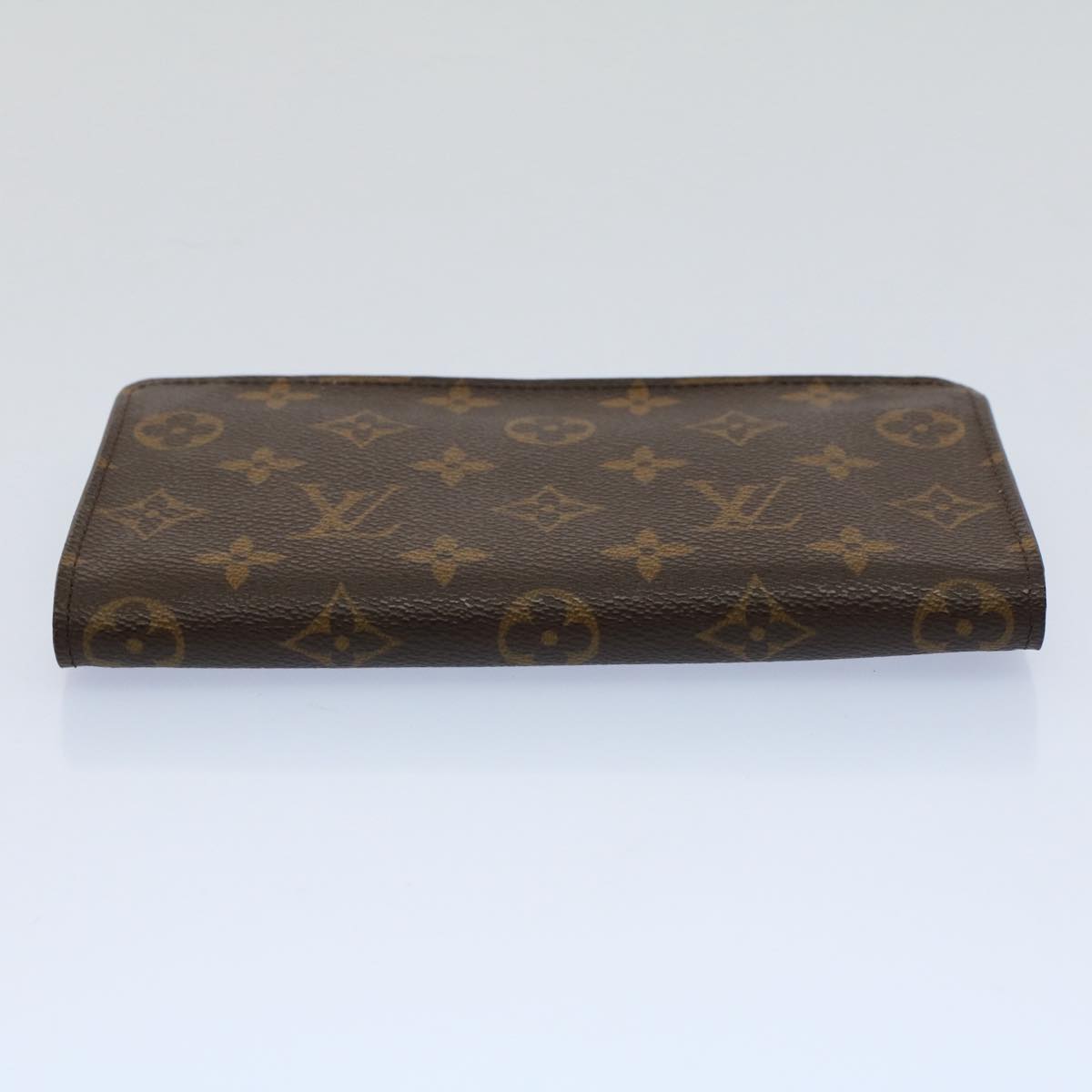 LOUIS VUITTON Monogram Porte Monnaie Zip Long Wallet M61727 LV Auth yk8672