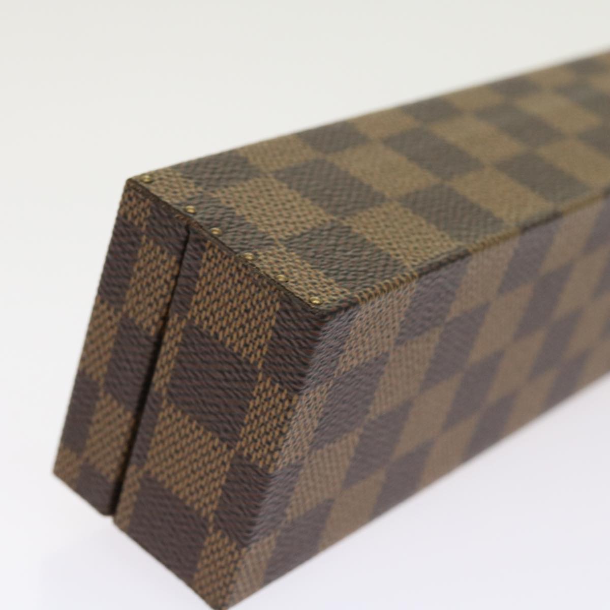 LOUIS VUITTON Damier Ebene Watch Case Trunk LV Auth yk8757SV