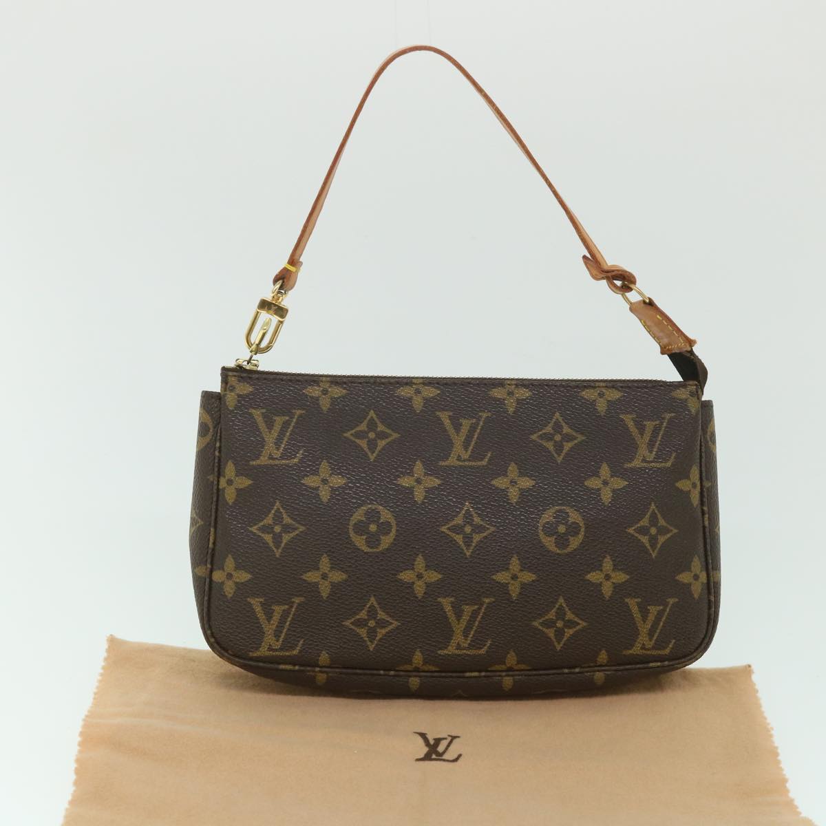 LOUIS VUITTON Monogram Pochette Accessoires Pouch M51980 LV Auth yk8850