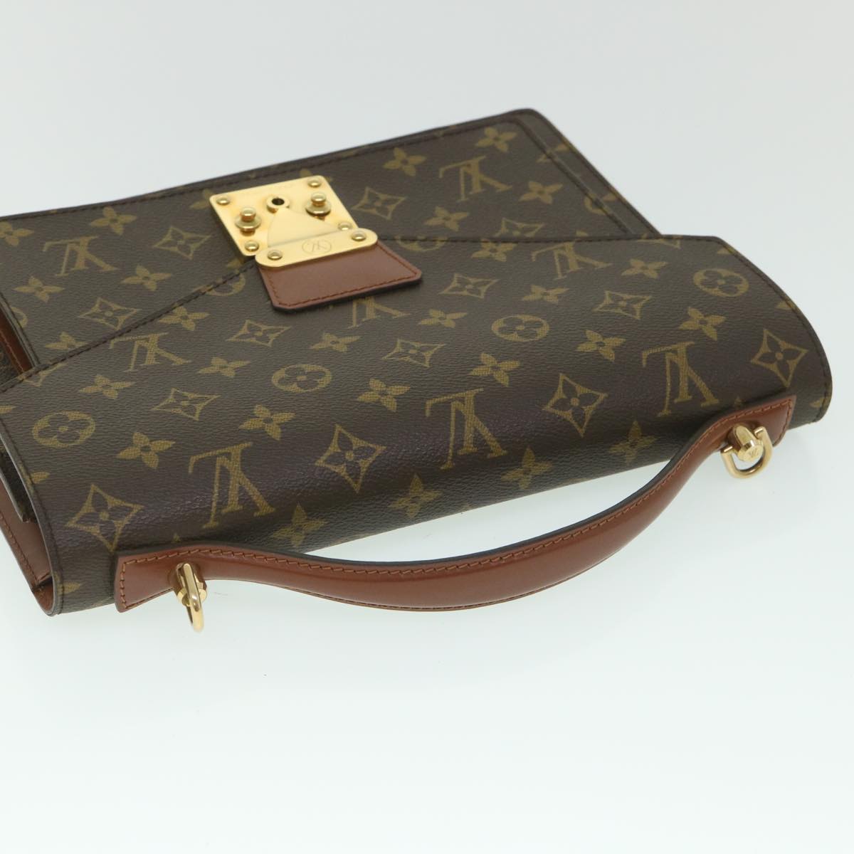 LOUIS VUITTON Monogram Monceau 28 Hand Bag 2way M51185 LV Auth yk8957