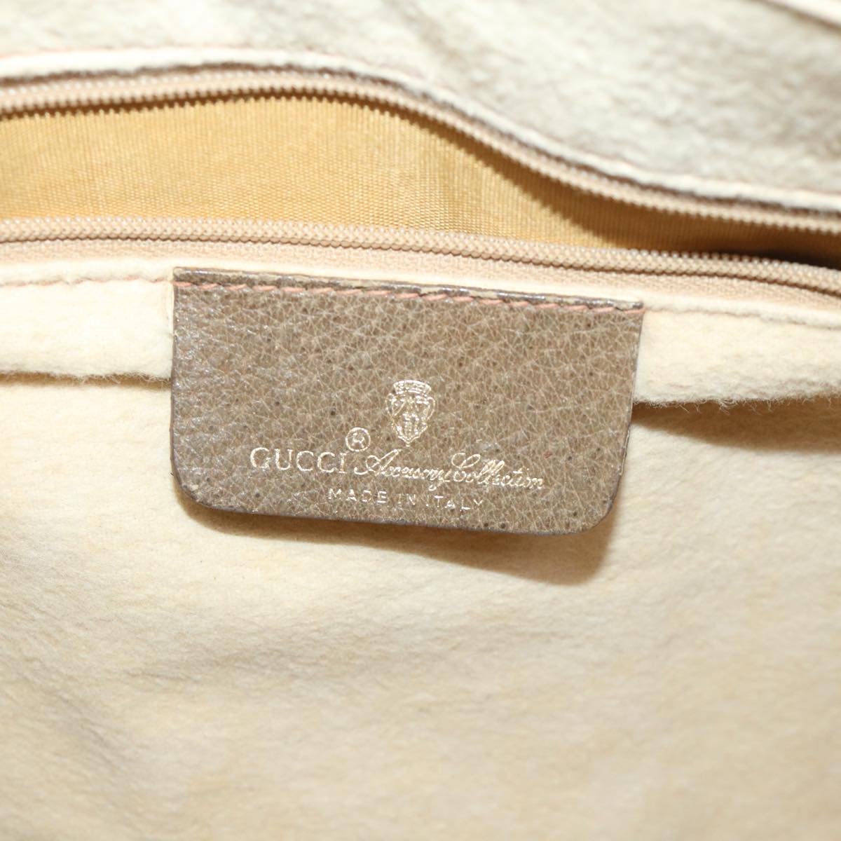 GUCCI GG Supreme Web Sherry Line Boston Bag Beige Red 39 02 007 Auth yk9027