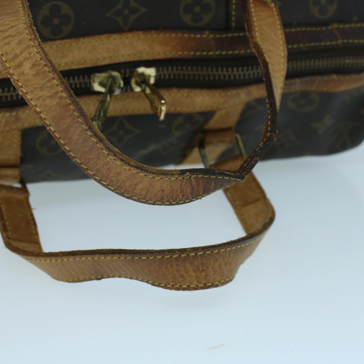 LOUIS VUITTON Monogram Sac Souple 35 Boston Bag M41626 LV Auth yk9055