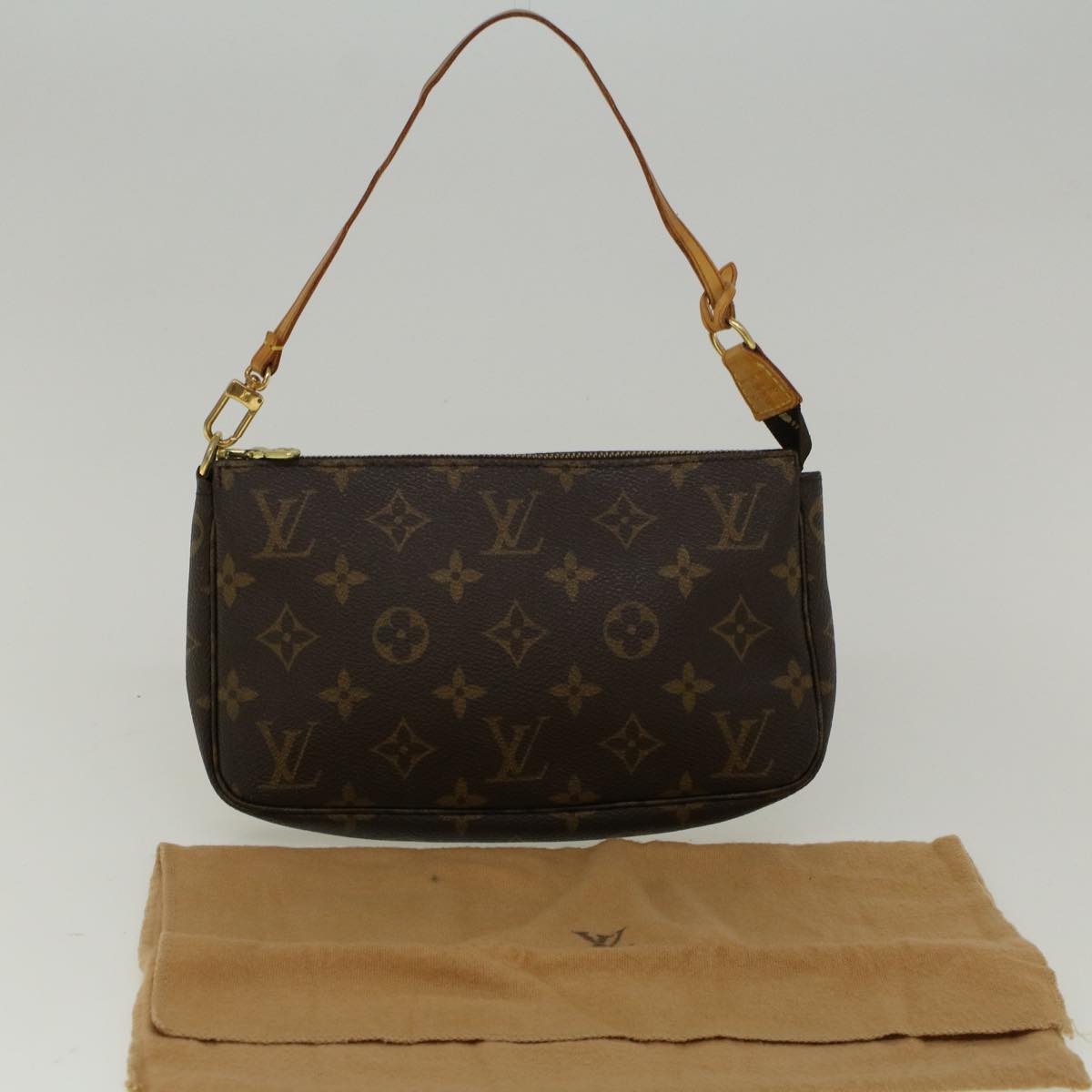 LOUIS VUITTON Monogram Pochette Accessoires Pouch M51980 LV Auth yk9146