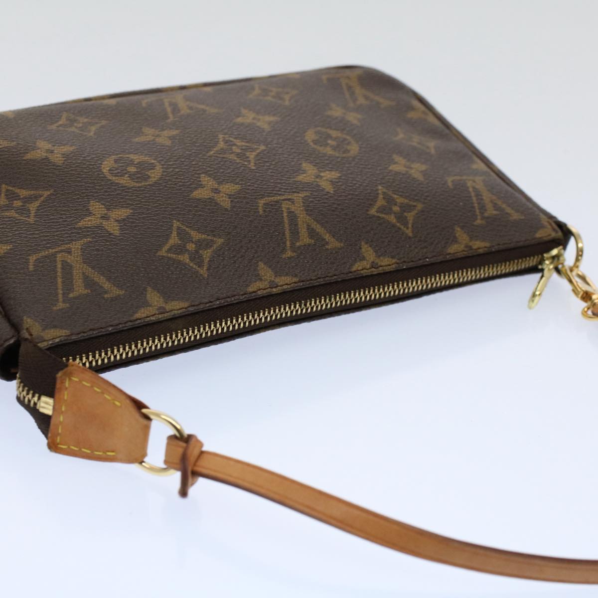 LOUIS VUITTON Monogram Pochette Accessoires Pouch M51980 LV Auth yk9189