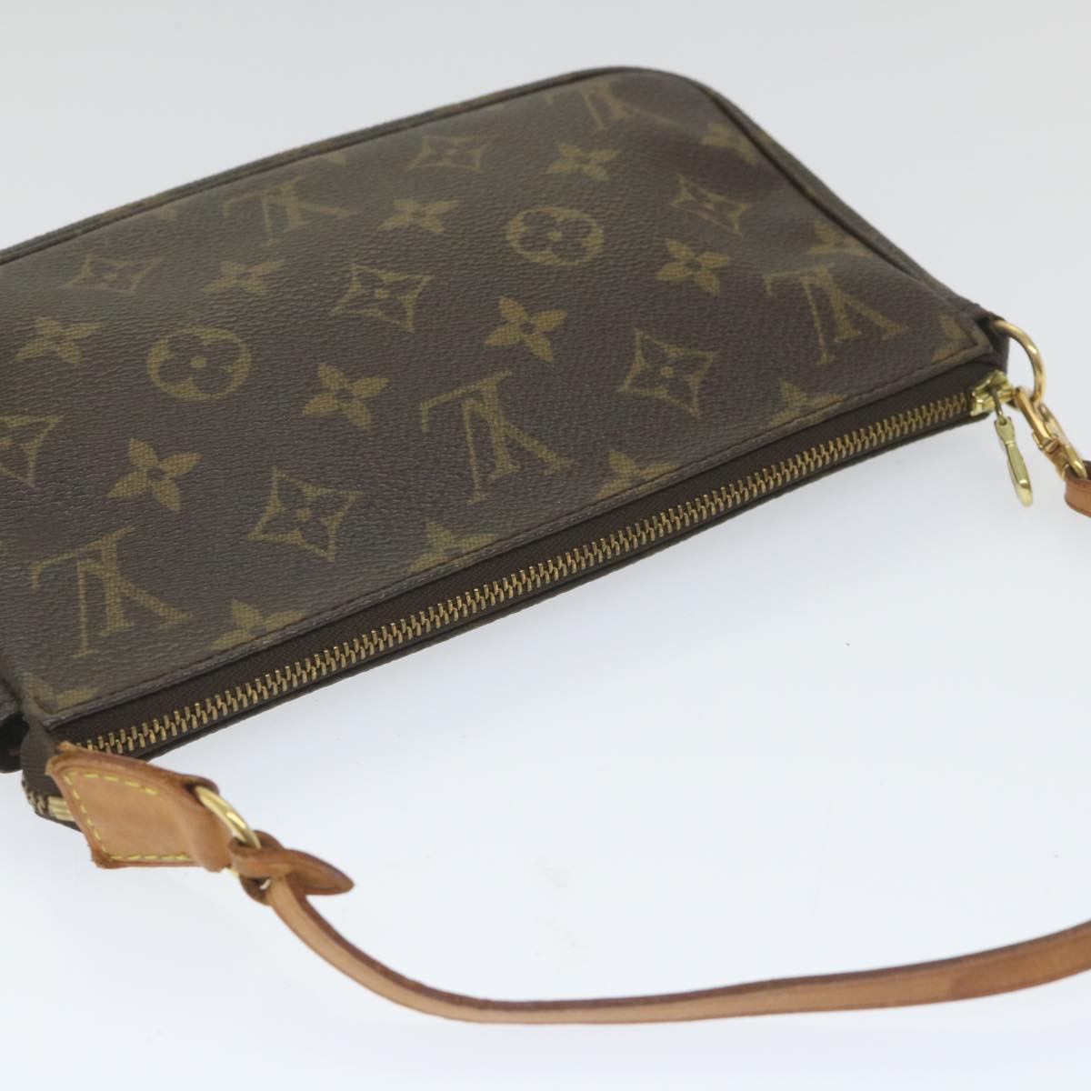 LOUIS VUITTON Monogram Pochette Accessoires Pouch M51980 LV Auth yk9243