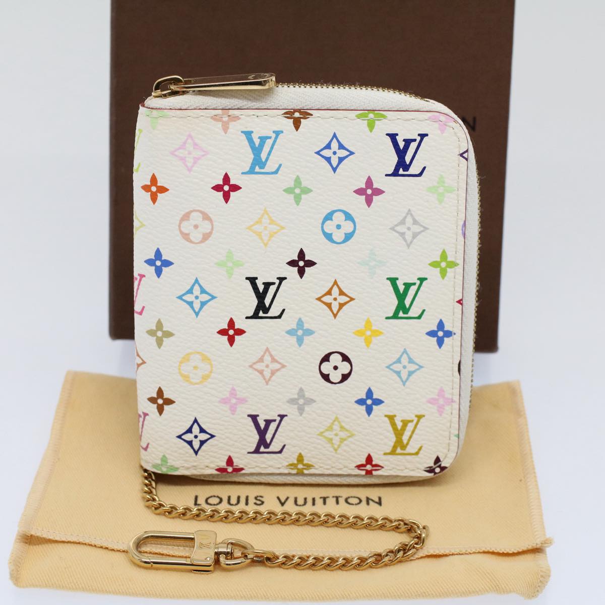 LOUIS VUITTON Multicolor Agenda Mini Zippe Day Planner Cover R21046 Auth yk9248A