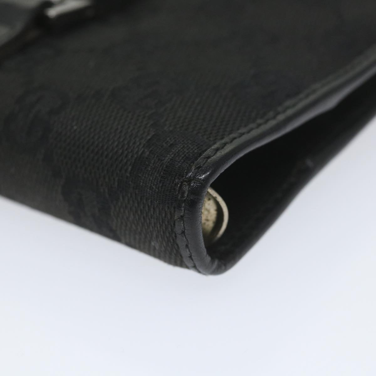 GUCCI GG Canvas Jackie Day Planner Cover Black 29966 Auth yk9257