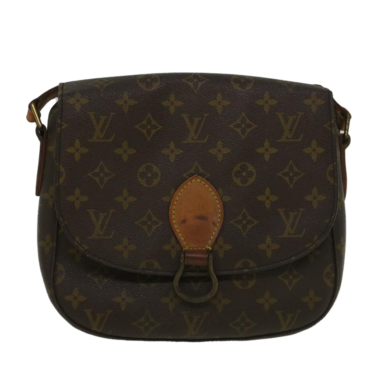 LOUIS VUITTON Monogram Saint Cloud GM Shoulder Bag M51242 LV Auth yk9293