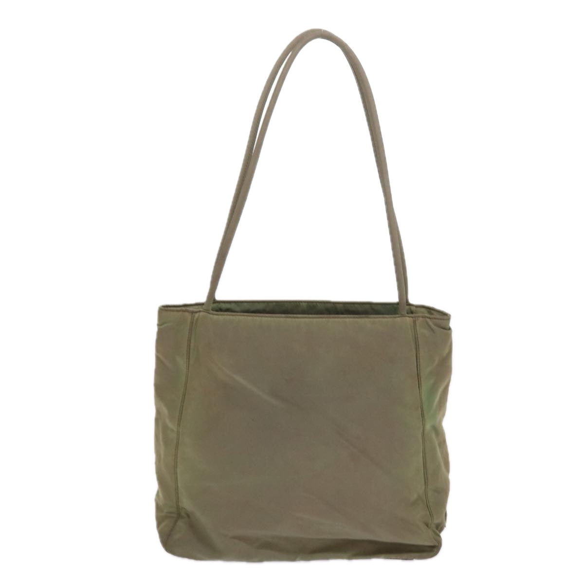 PRADA Shoulder Bag Nylon Khaki Auth yk9299